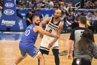 Orlando Magic, 7 Şubat 2019 'da Orlando, Florida' da Amway Arena 'da Minnesota Timberwolves' a ev sahipliği yapar. Fotoğraf: Marty Jean-Louis