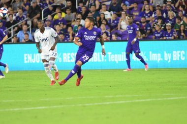 Orlando City 20 Şubat 2019 Çarşamba günü Orlando Fl 'daki Orlando City Stadyumu' nda New England 'a ev sahipliği yaptı. Fotoğraf: Marty Jean-Louis