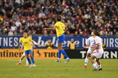 SheBelieves Kupası Finali, 5 Mart 2019 'da Tampa Florida Raymond James Stadyumu' nda ABD ile Brezilya arasında oynanacak. Fotoğraf: Marty Jean-Louis