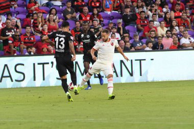 Flamengo Eintracht Frankfurt 'a karşı 12 Ocak 2019 Cumartesi günü Orlando City Stadyumu' nda. Fotoğraf: Marty Jean-Louis
