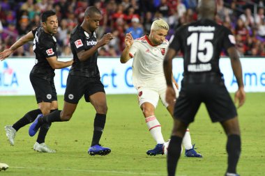Flamengo Eintracht Frankfurt 'a karşı 12 Ocak 2019 Cumartesi günü Orlando City Stadyumu' nda. Fotoğraf: Marty Jean-Louis