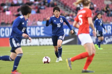 Japonya, İngiltere 'ye karşı Raymond James Stadyumu' nda 5 Mart 2019 'da Tampa Florida' da. Fotoğraf: Marty Jean-Louis