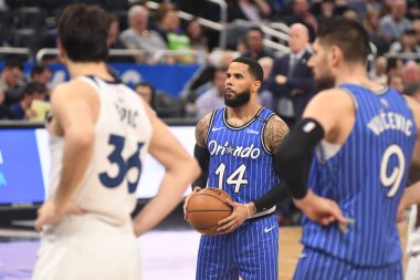 Orlando Magic, 7 Şubat 2019 'da Orlando, Florida' da Amway Arena 'da Minnesota Timberwolves' a ev sahipliği yapar. Fotoğraf: Marty Jean-Louis