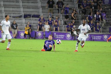 Orlando City 20 Şubat 2019 Çarşamba günü Orlando Fl 'daki Orlando City Stadyumu' nda New England 'a ev sahipliği yaptı. Fotoğraf: Marty Jean-Louis