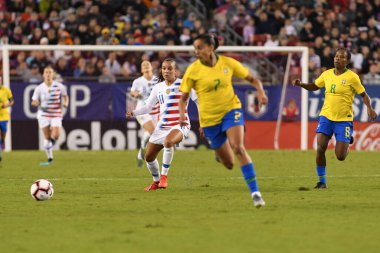 SheBelieves Kupası Finali, 5 Mart 2019 'da Tampa Florida Raymond James Stadyumu' nda ABD ile Brezilya arasında oynanacak. Fotoğraf: Marty Jean-Louis
