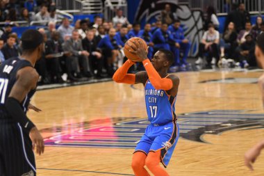 Orlando Magic 29 Ocak 2019 'da Orlando Florida' daki Amway Center 'da OklahomaCity Thunder' a ev sahipliği yapar. Fotoğraf: Marty Jean-Louis