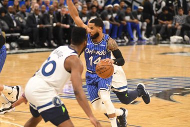 Orlando Magic, 7 Şubat 2019 'da Orlando, Florida' da Amway Arena 'da Minnesota Timberwolves' a ev sahipliği yapar. Fotoğraf: Marty Jean-Louis