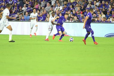 Orlando City 20 Şubat 2019 Çarşamba günü Orlando Fl 'daki Orlando City Stadyumu' nda New England 'a ev sahipliği yaptı. Fotoğraf: Marty Jean-Louis