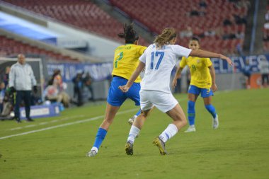 SheBelieves Kupası Finali, 5 Mart 2019 'da Tampa Florida Raymond James Stadyumu' nda ABD ile Brezilya arasında oynanacak. Fotoğraf: Marty Jean-Louis