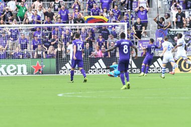 Orlando City SC, 16 Mart 2019 Cumartesi günü Orlando Florida 'daki Orlando City Stadyumu' nda Montreal Impact 'e ev sahipliği yaptı. Fotoğraf: Marty Jean-Louis