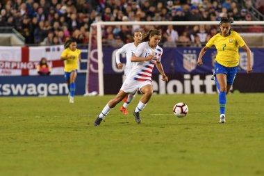 SheBelieves Kupası Finali, 5 Mart 2019 'da Tampa Florida Raymond James Stadyumu' nda ABD ile Brezilya arasında oynanacak. Fotoğraf: Marty Jean-Louis