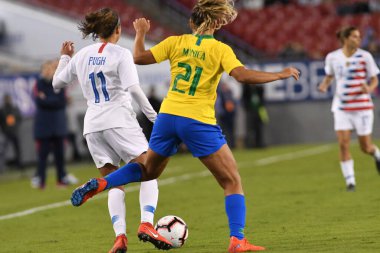 SheBelieves Kupası Finali, 5 Mart 2019 'da Tampa Florida Raymond James Stadyumu' nda ABD ile Brezilya arasında oynanacak. Fotoğraf: Marty Jean-Louis