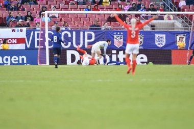 Japonya, İngiltere 'ye karşı Raymond James Stadyumu' nda 5 Mart 2019 'da Tampa Florida' da. Fotoğraf: Marty Jean-Louis