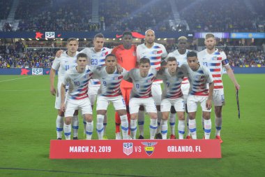 ABD Erkekler Milli Takımı 21 Mart 2019 tarihinde Orlando Florida 'daki Orlando City Stadyumu' nda Ekvador Milli Takımı 'na ev sahipliği yaptı. Fotoğraf: Marty Jean-Louis