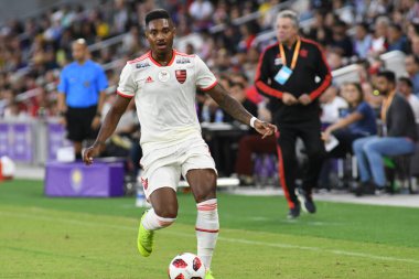 Flamengo Eintracht Frankfurt 'a karşı 12 Ocak 2019 Cumartesi günü Orlando City Stadyumu' nda. Fotoğraf: Marty Jean-Louis
