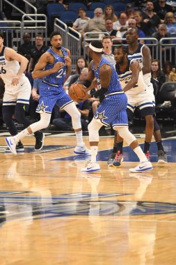 Orlando Magic, 7 Şubat 2019 'da Orlando, Florida' da Amway Arena 'da Minnesota Timberwolves' a ev sahipliği yapar. Fotoğraf: Marty Jean-Louis