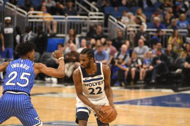 Orlando Magic, 7 Şubat 2019 'da Orlando, Florida' da Amway Arena 'da Minnesota Timberwolves' a ev sahipliği yapar. Fotoğraf: Marty Jean-Louis