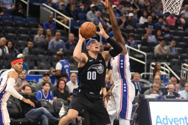 Orlando Magic, 25 Mart 2019 tarihinde Orlando Florida 'daki Amway Arena' da Philadelphia 76ers 'a ev sahipliği yaptı. Fotoğraf: Marty Jean-Louis