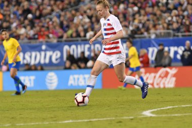 SheBelieves Kupası Finali, 5 Mart 2019 'da Tampa Florida Raymond James Stadyumu' nda ABD ile Brezilya arasında oynanacak. Fotoğraf: Marty Jean-Louis