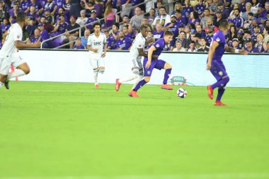Orlando City 20 Şubat 2019 Çarşamba günü Orlando Fl 'daki Orlando City Stadyumu' nda New England 'a ev sahipliği yaptı. Fotoğraf: Marty Jean-Louis