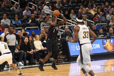 Orlando Magic, 31 Ocak 2019 tarihinde Orlando Florida 'daki Amway Center' da Indiana Pacers 'a ev sahipliği yapmaktadır. Fotoğraf: Marty Jean-Louis