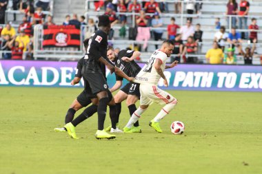 Flamengo Eintracht Frankfurt 'a karşı 12 Ocak 2019 Cumartesi günü Orlando City Stadyumu' nda. Fotoğraf: Marty Jean-Louis