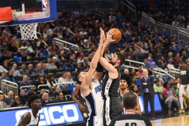 Orlando Magic, 2 Şubat 2019 tarihinde Orlando Florida 'daki Amway Center' da Brooklyn Nets 'e ev sahipliği yapmaktadır. Fotoğraf: Marty Jean-Louis