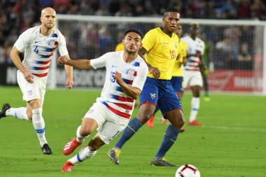 ABD Erkekler Milli Takımı 21 Mart 2019 tarihinde Orlando Florida 'daki Orlando City Stadyumu' nda Ekvador Milli Takımı 'na ev sahipliği yaptı. Fotoğraf: Marty Jean-Louis