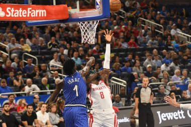 Orlando Magic, Houston Rockets 'a 13 Ocak 2019 tarihinde Amway Arena' da ev sahipliği yaptı. Fotoğraf: Marty Jean-Louis