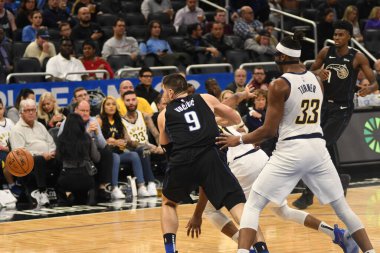 Orlando Magic, 31 Ocak 2019 tarihinde Orlando Florida 'daki Amway Center' da Indiana Pacers 'a ev sahipliği yapmaktadır. Fotoğraf: Marty Jean-Louis