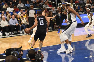 Orlando Magic, 31 Ocak 2019 tarihinde Orlando Florida 'daki Amway Center' da Indiana Pacers 'a ev sahipliği yapmaktadır. Fotoğraf: Marty Jean-Louis