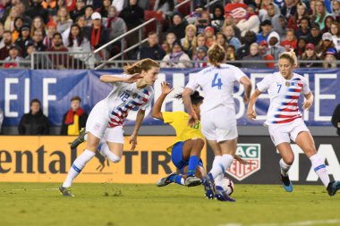 SheBelieves Kupası Finali, 5 Mart 2019 'da Tampa Florida Raymond James Stadyumu' nda ABD ile Brezilya arasında oynanacak. Fotoğraf: Marty Jean-Louis