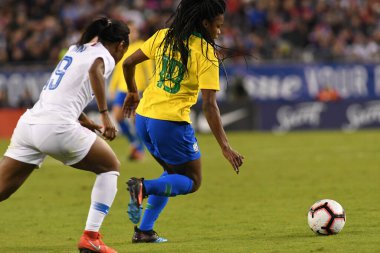 SheBelieves Kupası Finali, 5 Mart 2019 'da Tampa Florida Raymond James Stadyumu' nda ABD ile Brezilya arasında oynanacak. Fotoğraf: Marty Jean-Louis