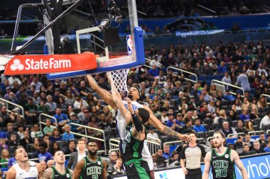 Orlando Magic 12 Ocak 2019 tarihinde Boston Celtics 'e Amway Stadyumu' nda ev sahipliği yaptı. Fotoğraf: Marty Jean-Louis