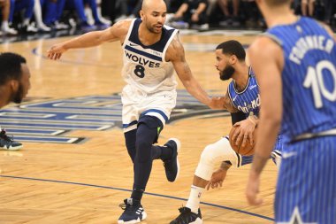 Orlando Magic, 7 Şubat 2019 'da Orlando, Florida' da Amway Arena 'da Minnesota Timberwolves' a ev sahipliği yapar. Fotoğraf: Marty Jean-Louis