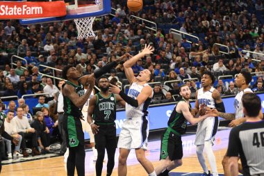 Orlando Magic 12 Ocak 2019 tarihinde Boston Celtics 'e Amway Stadyumu' nda ev sahipliği yaptı. Fotoğraf: Marty Jean-Louis