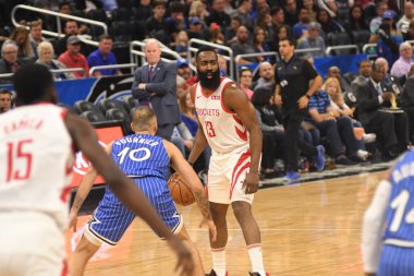 Orlando Magic, Houston Rockets 'a 13 Ocak 2019 tarihinde Amway Arena' da ev sahipliği yaptı. Fotoğraf: Marty Jean-Louis