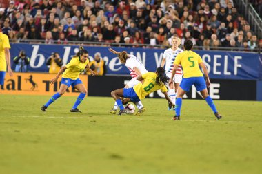 SheBelieves Kupası Finali, 5 Mart 2019 'da Tampa Florida Raymond James Stadyumu' nda ABD ile Brezilya arasında oynanacak. Fotoğraf: Marty Jean-Louis