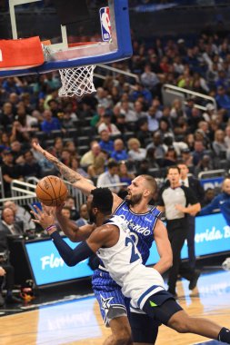 Orlando Magic, 7 Şubat 2019 'da Orlando, Florida' da Amway Arena 'da Minnesota Timberwolves' a ev sahipliği yapar. Fotoğraf: Marty Jean-Louis
