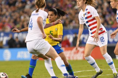 SheBelieves Kupası Finali, 5 Mart 2019 'da Tampa Florida Raymond James Stadyumu' nda ABD ile Brezilya arasında oynanacak. Fotoğraf: Marty Jean-Louis