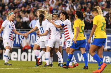 SheBelieves Kupası Finali, 5 Mart 2019 'da Tampa Florida Raymond James Stadyumu' nda ABD ile Brezilya arasında oynanacak. Fotoğraf: Marty Jean-Louis