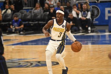 Orlando Magic, 31 Ocak 2019 tarihinde Orlando Florida 'daki Amway Center' da Indiana Pacers 'a ev sahipliği yapmaktadır. Fotoğraf: Marty Jean-Louis