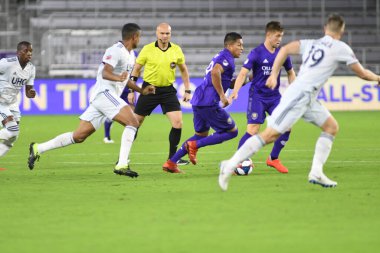 Orlando City 20 Şubat 2019 Çarşamba günü Orlando Fl 'daki Orlando City Stadyumu' nda New England 'a ev sahipliği yaptı. Fotoğraf: Marty Jean-Louis