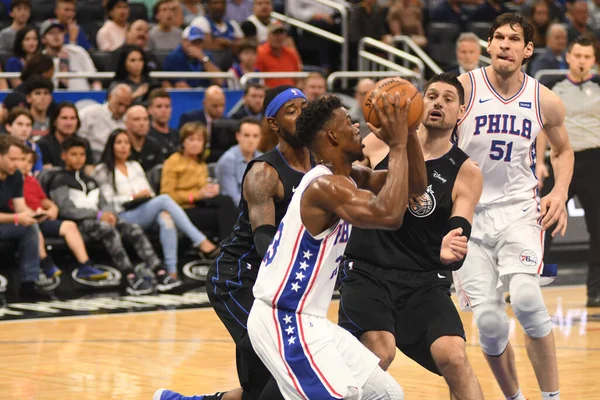 Orlando Magic Gastheer Van Philadelphia 76Ers Amway Arena Orlando Florida — Stockfoto