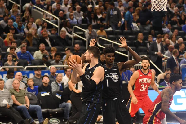 Orlando Magic Acoge Los Pelícanos Louisiana Amway Center Orlando Florida — Foto de Stock