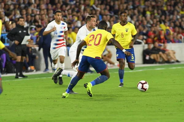 Men National Team Host Ecuador National Team Orlando City Stadium — Stock Photo, Image