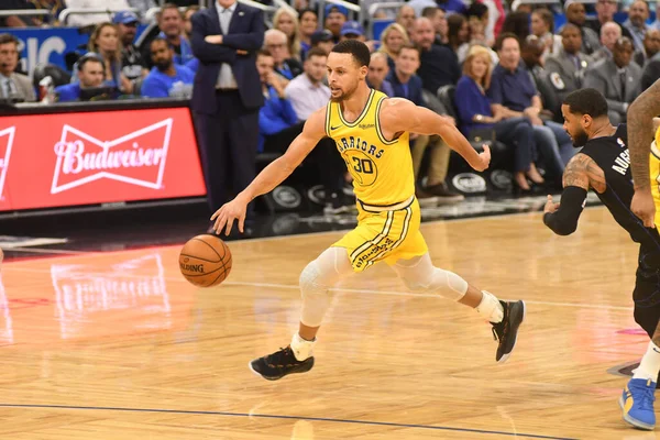 Orlando Magic, 28 Şubat 2019 'da Orlando Florida' daki Amway Center 'da Golden State Warriors' a ev sahipliği yaptı. Fotoğraf: Marty Jean-Louis