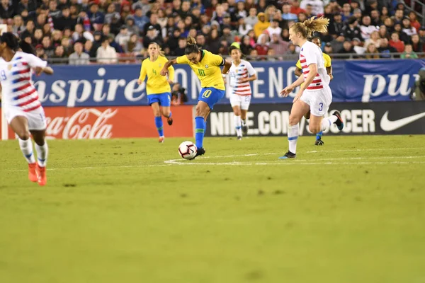 Shebelieves Cup Finale Mit Den Usa Gegen Brasilien Raymond James — Stockfoto