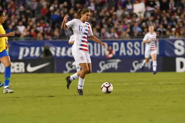 Shebelieves Cup Finale Met Usa Brazilië Raymond James Stadium Tampa — Stockfoto