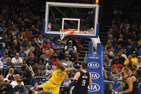 Orlando Magic Hostí Zlaté Státní Bojovníky Amway Center Orlandu Floridě — Stock fotografie